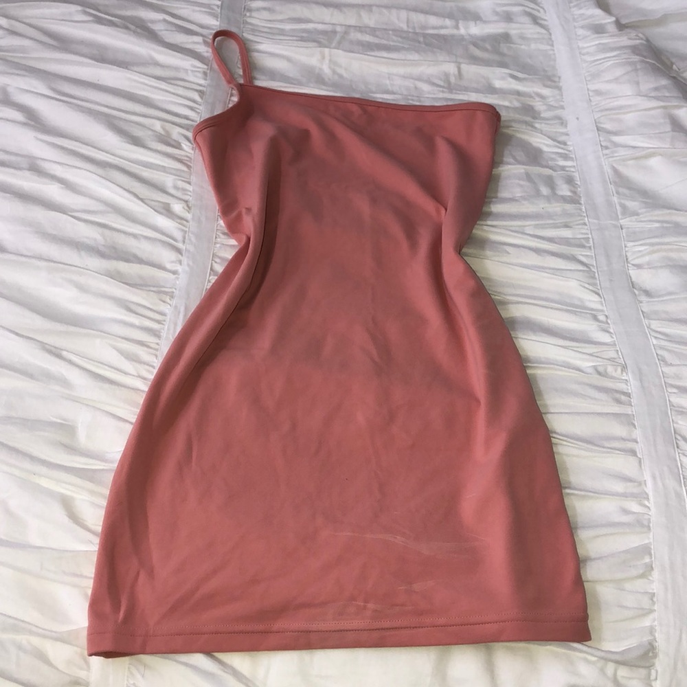 TNA ONE SHOULDER BODYCON DRESS